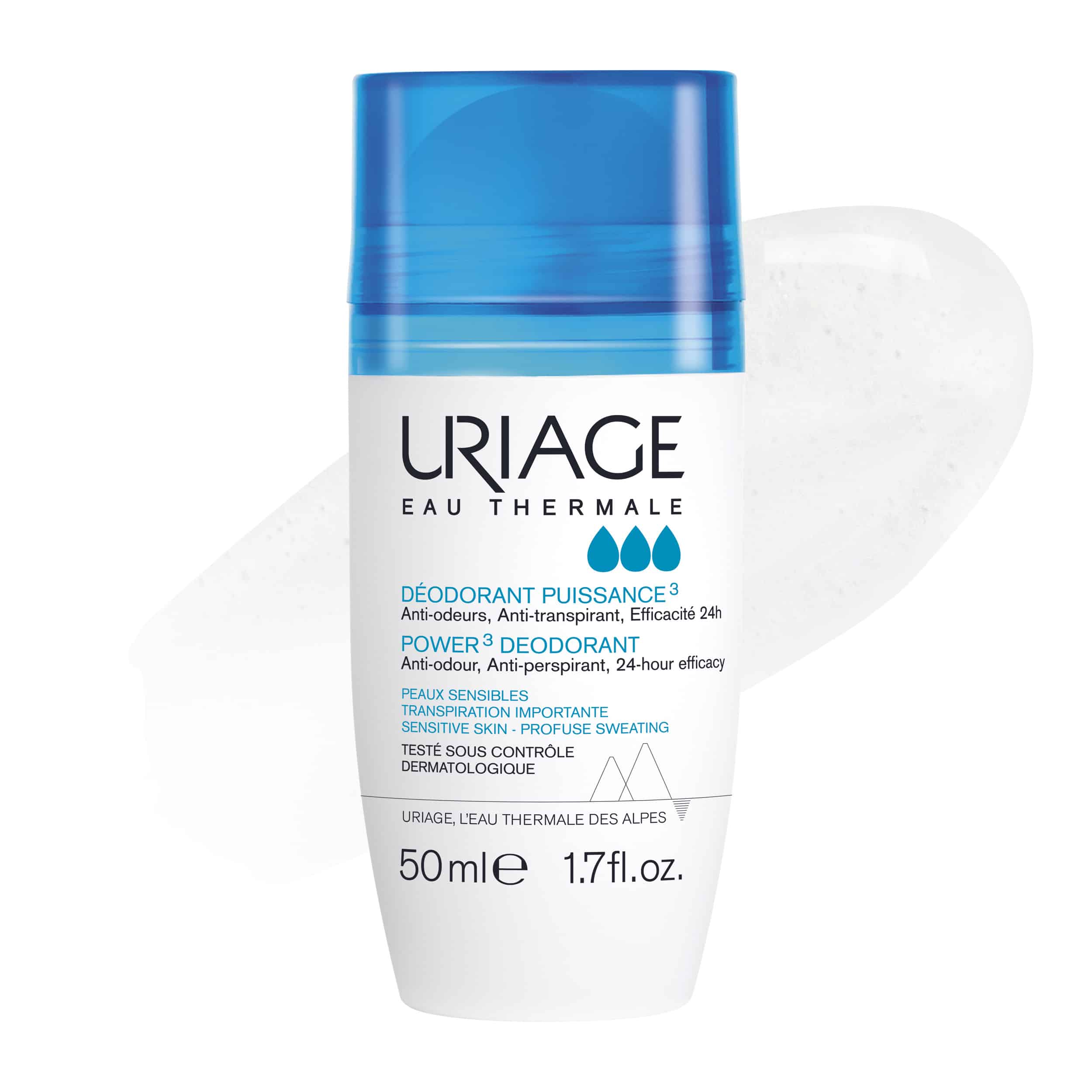 URIAGE - Deodorant Puissance3 24h (roll-on) - 50ml